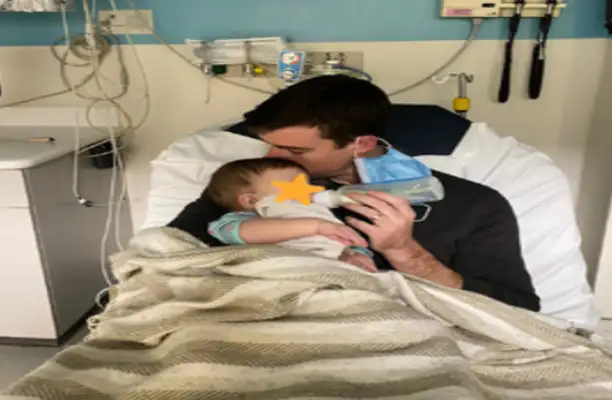Dogs keep breaking into the baby's room. Mom's taking the baby to the hospital