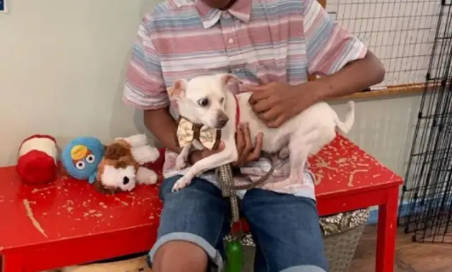 A 12-year-old boy who helped him get adopted