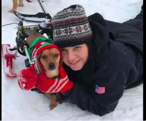 Women adopt six disabled dogs at the same time, only to keep love alive, and there's a healing power for disability