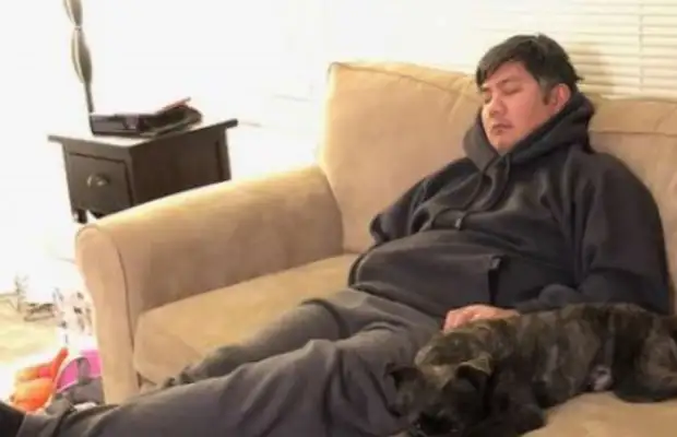The temporary adoption dog is going to the new house, and the woman secretly made this decision to impress her husband