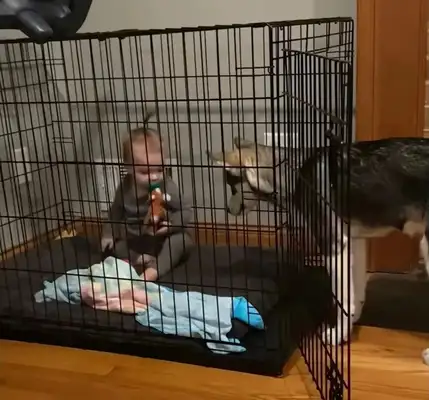 The little girl drilled the shield to save the dog, crying and asking the fireman: