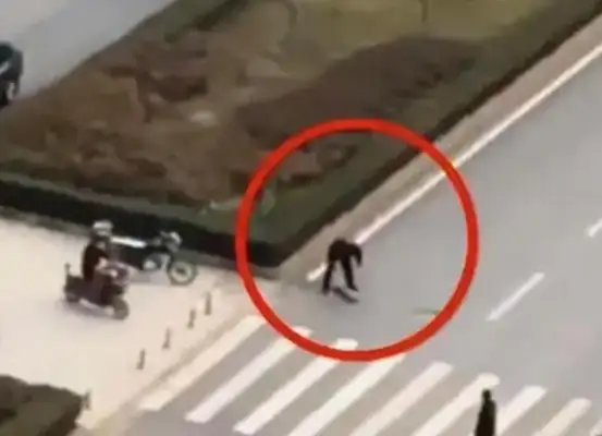 The dog ran into a red light and the owner claimed $180,000? The traffic cop's got a big hand
