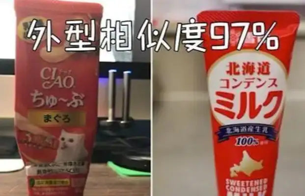 The master missed cat snacks, and he threw up and down, and the cat: