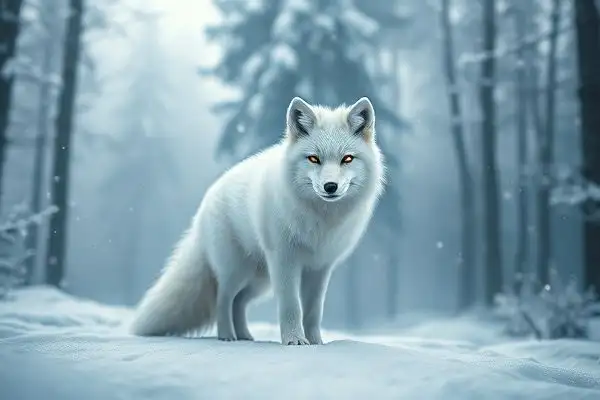 Snow fox. Snow fox animation