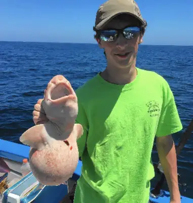 The man caught a giant giant fish at sea, and he suddenly regretted it