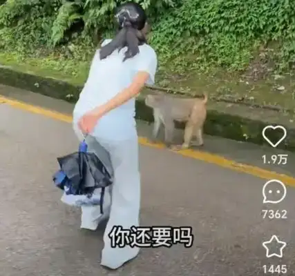 When a woman dances, she steps on the side of a hot dog, and the dog looks sad