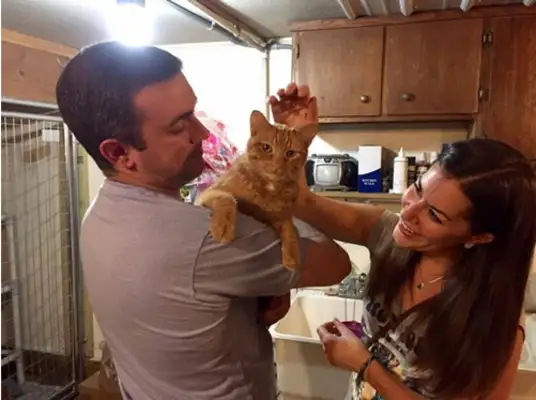 The couple drive four days and three nights for oranges. Cat