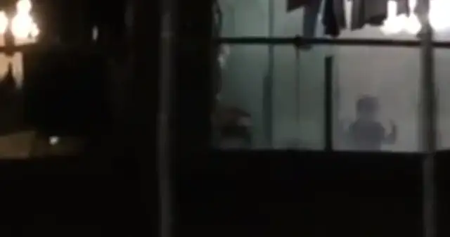 A man gets drunk late at night and beats a dog, and his daughter sees the whole thing