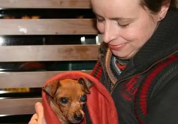 In 12 years of being locked in a cage, the breeder lost his eyes
